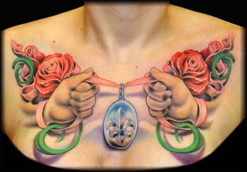 Looking for unique  Tattoos? Chest Hands